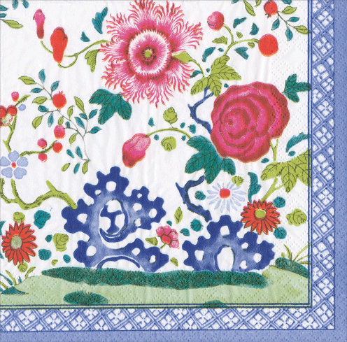 cocktail napkin Floral Porcelain