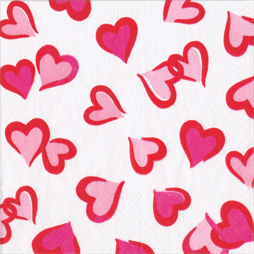 Heartfelt cocktail napkin