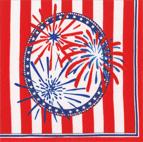 Stars, Stripes And Sparks Napkin Luncheon