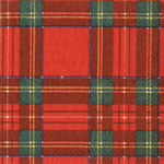 Royal Plaid Red Cocktail Napkin