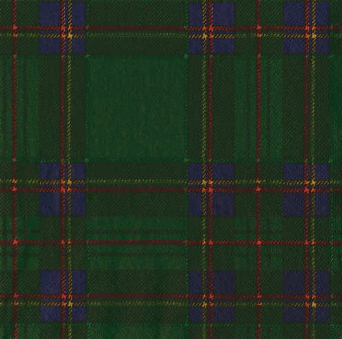 Royal Plaid Green Luncheon Napkin