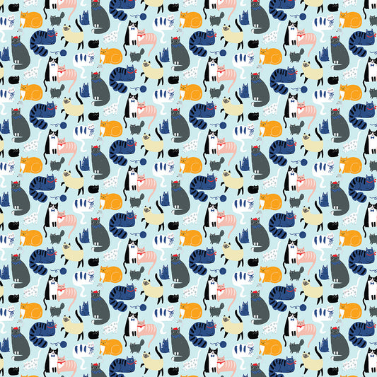 Colorful Cats Roll Giftwrap