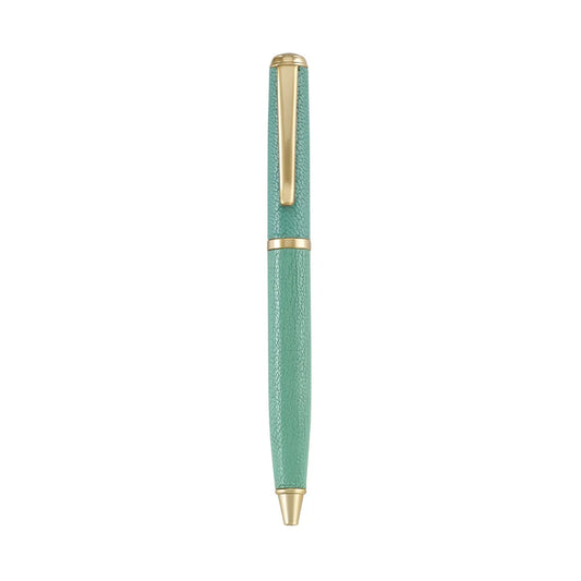 Leather Wrapped Robin's Egg Blue Goatskin