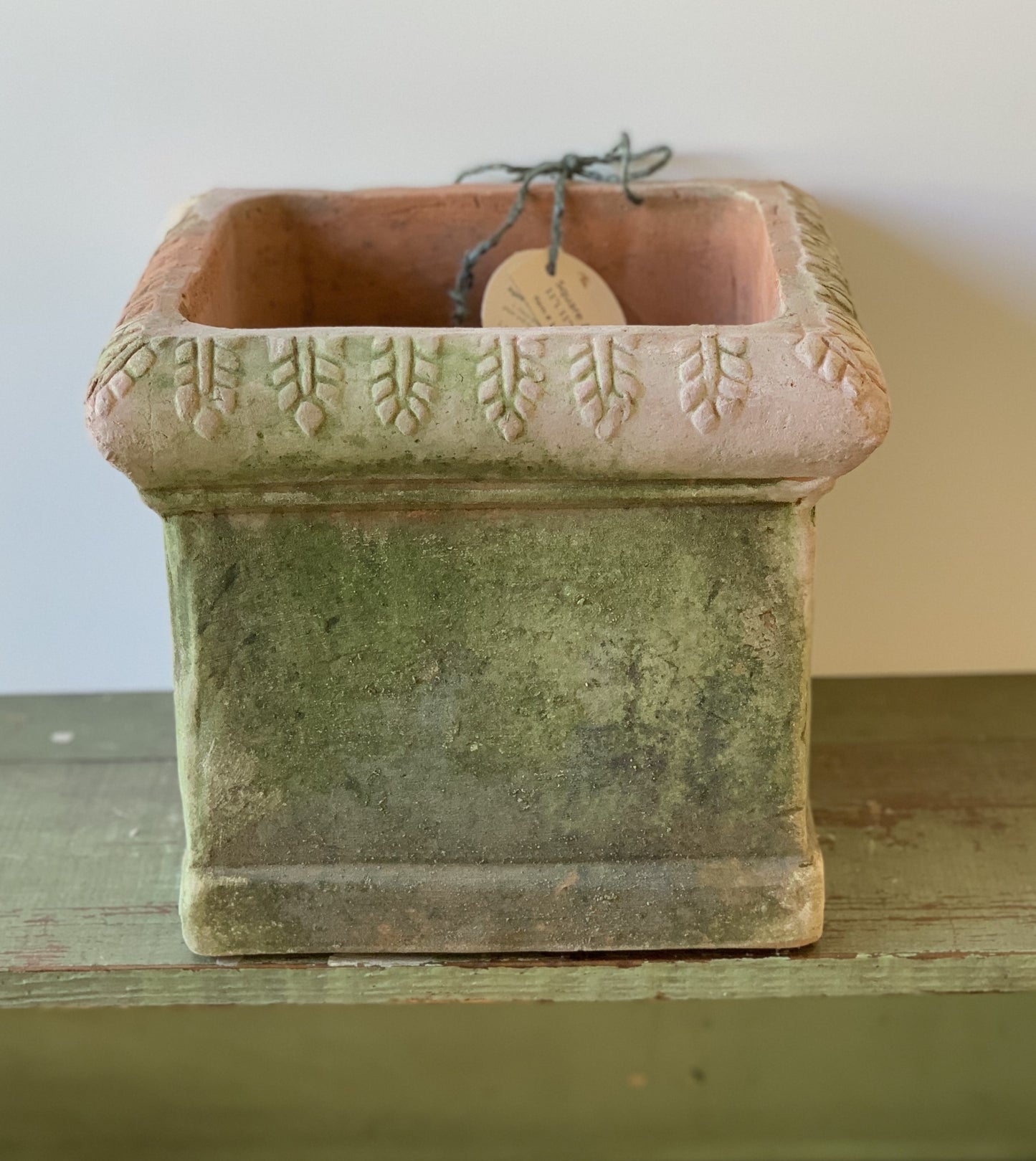 Square Aged Planter