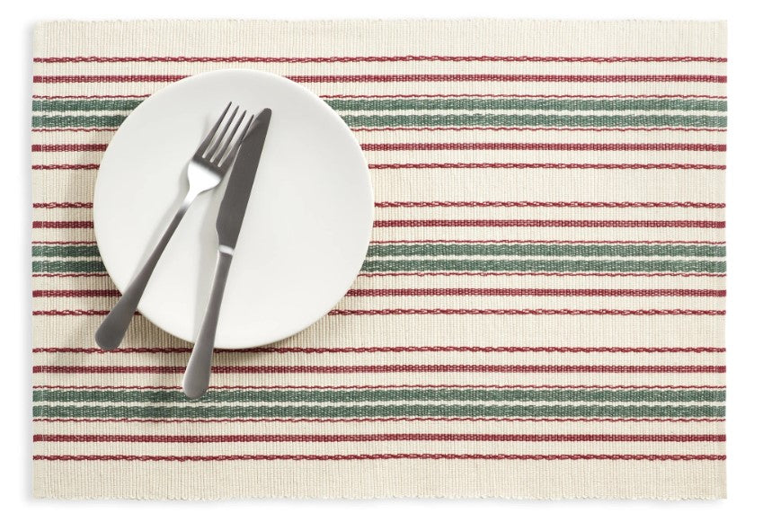 Tinsley Stripe Placemat Set of 4 in Merlot