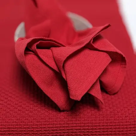 Tablemats Woven Homespun Solid Red Set of 4