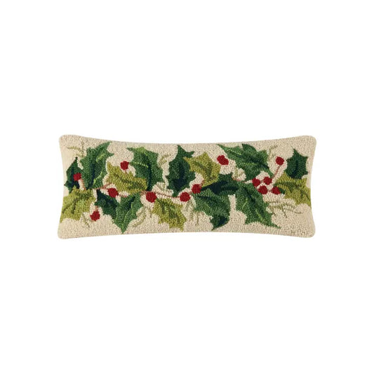 Holly Group Hook Pillow 8'' x 20''