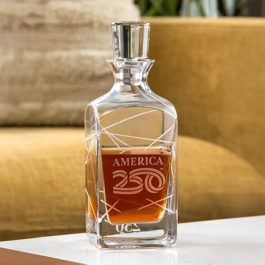 America250 Longitude 34oz Whiskey Decanter