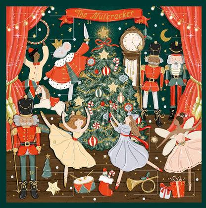 Nutcracker Advent Calendar Card