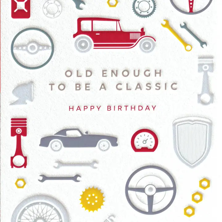 Classic Birthday Greeting Card 4.625 X 6.5625"