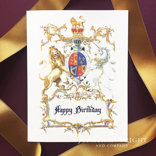 King's Crest Birthday Card