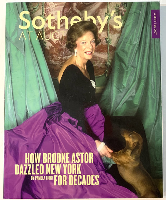 Sotheby's at Auction Magazine 6 September to 26 October 2012. Worldwide Highlights. Brooke Astor.