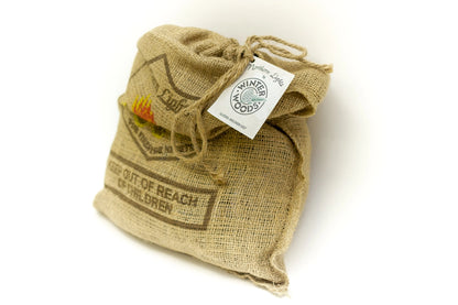 Fire Color Cones in Burlap Sack