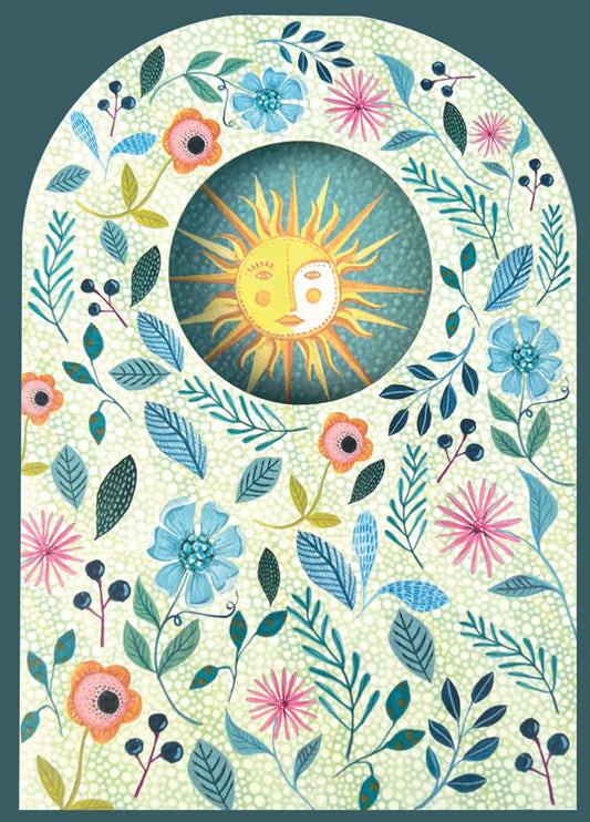 Trifold Sun Blank Card