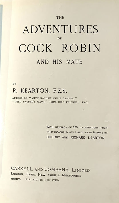 The Adventures Of Cock Robin And His Mate