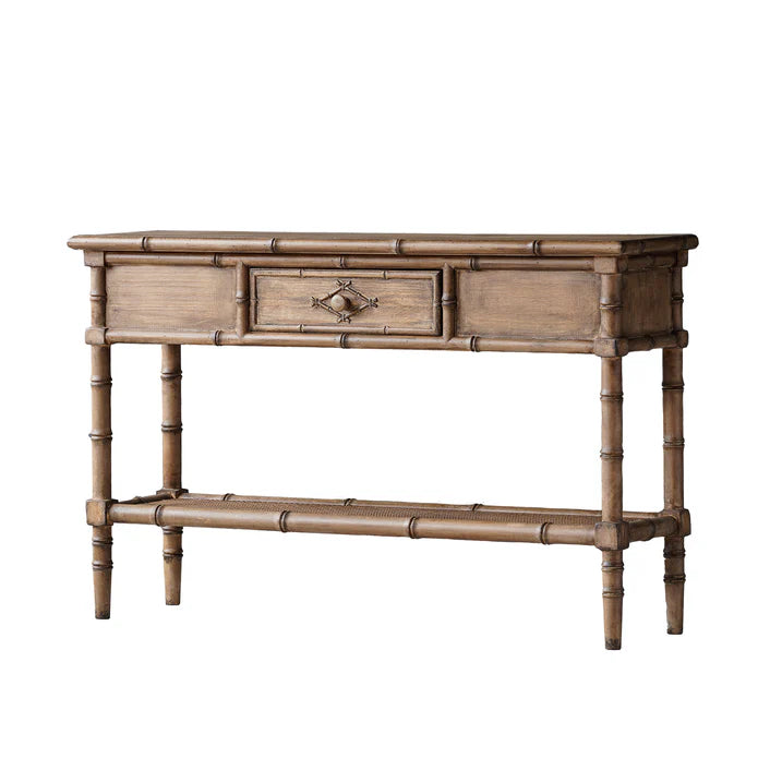 Faux Bamboo Console Table