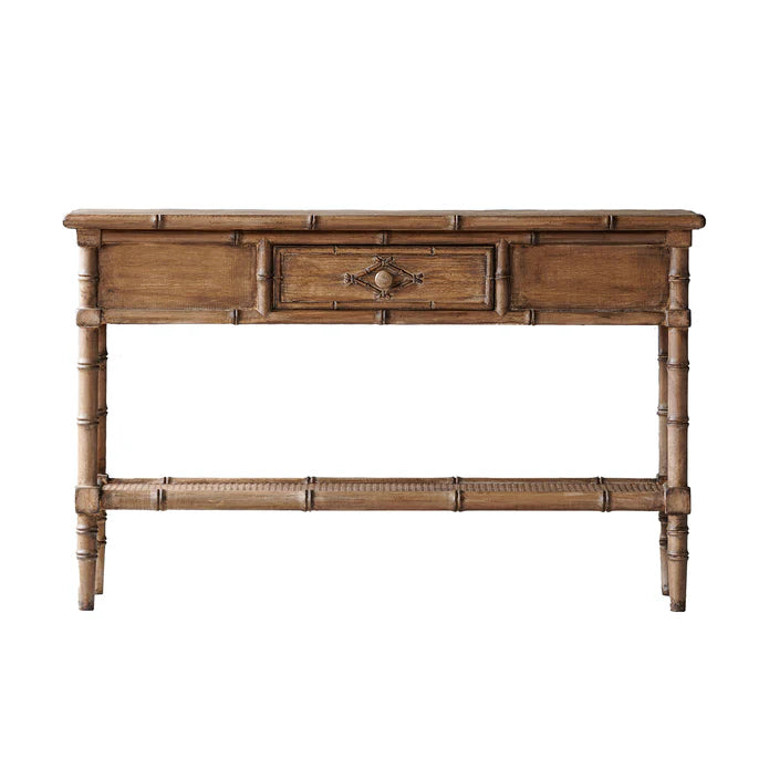 Faux Bamboo Console Table