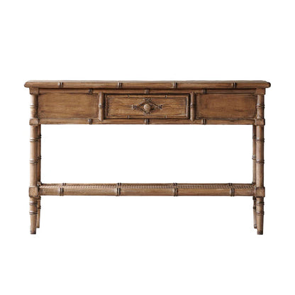 Faux Bamboo Console Table