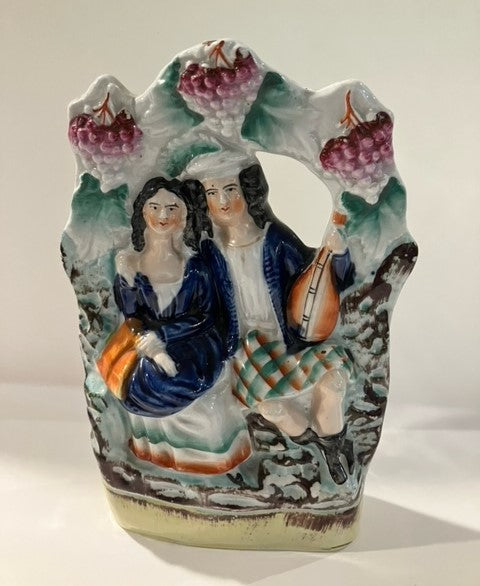 Antique Staffordshire Statue of a Couple