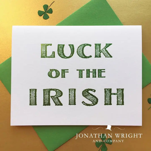 Luck of the Irish Card