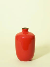 Mini Plum vase Coral Red