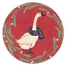 Goose Round Coaster set of 4