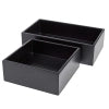 Cocktail Napkin Holder Black Lacquer