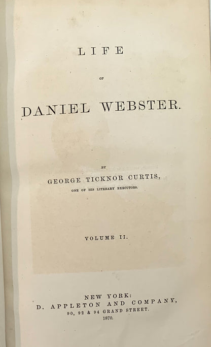 Life of Daniel Webster