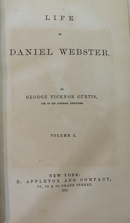 Life of Daniel Webster