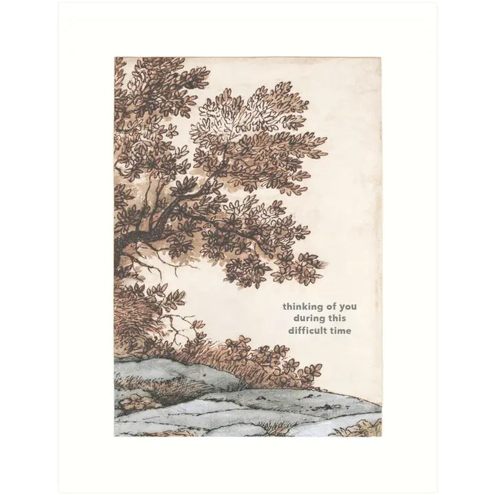 A Difficult Time Sympathy Greeting Card