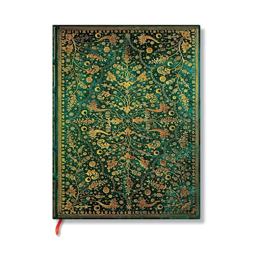 Emerald Flower Ultra Lined Hardcover Journal