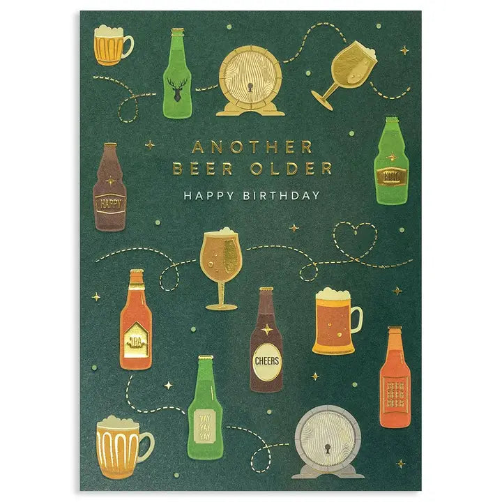 Brewing Birthday Greeting Card 4.625 X 6.5625"
