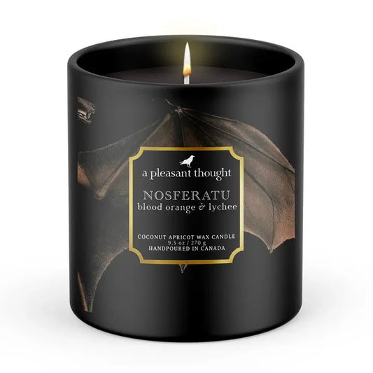 Nosferatu Blood Orange & Lychee Raven Candle