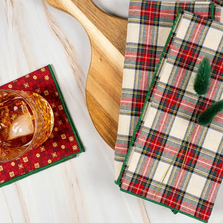 Traditional Tartan Cloth Napkins, Set of Four