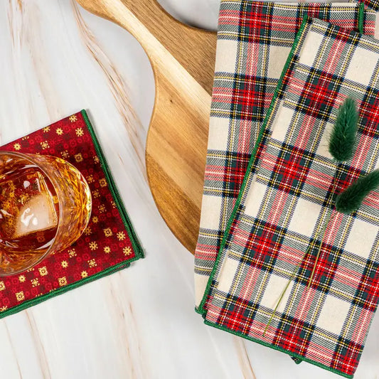 Traditional Tartan Cloth Napkins, Set of Four