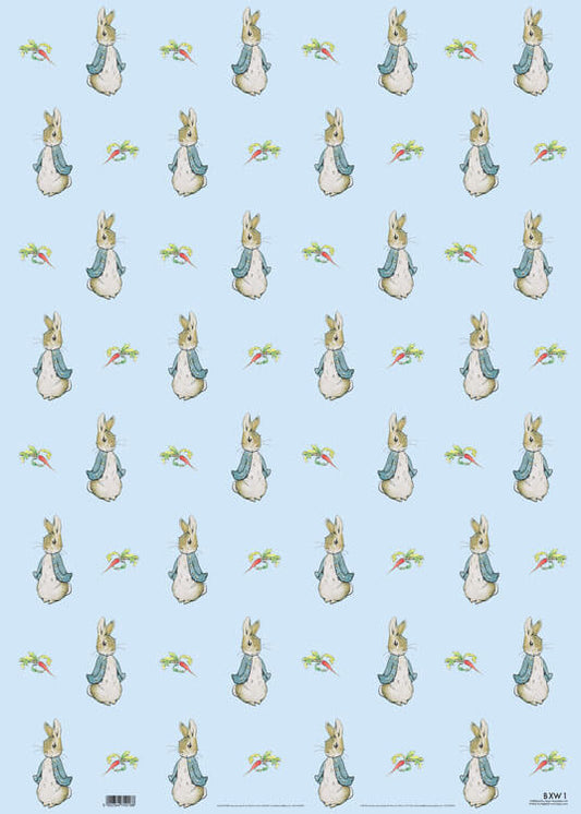 Blue Peter Rabbit Wrapping Paper