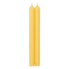 Yellow Duet Candles 10''