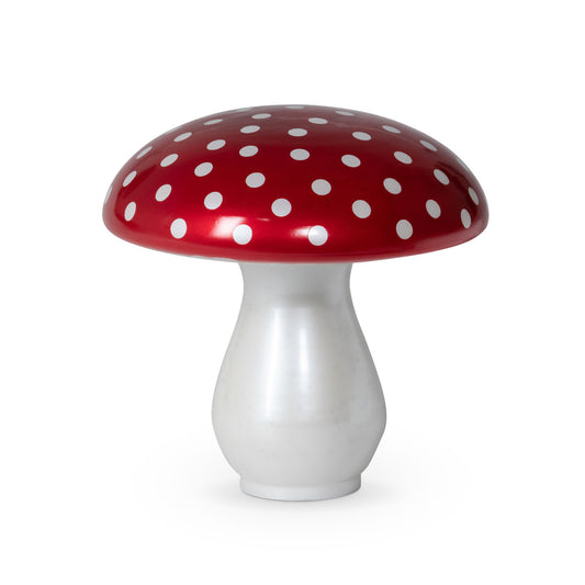 Polka Dot Glass Mushroom Large