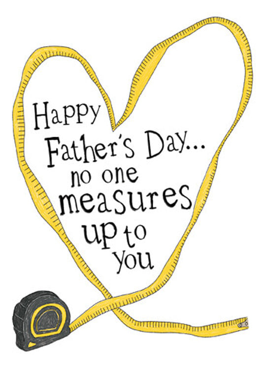 Measuring Tape Father's Day Card