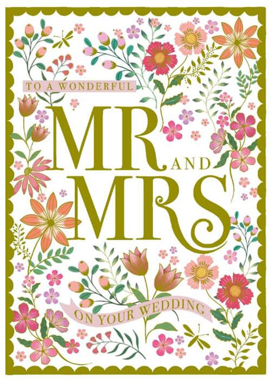 Mr & Mrs Wedding Card
