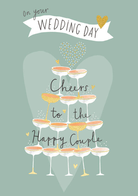 Cheers Couple Wedding Greeting Card