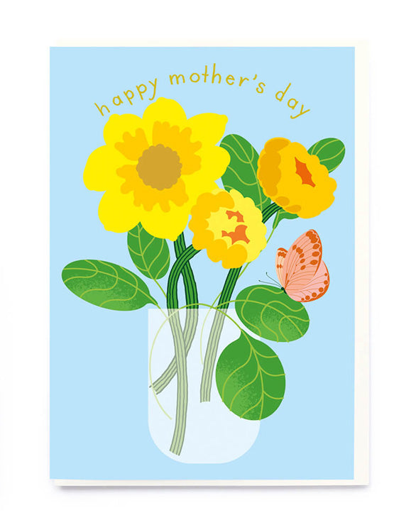 Flowers Glass Mother's Day Card