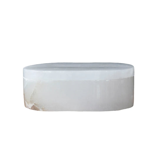 Small Alabaster Box Oval