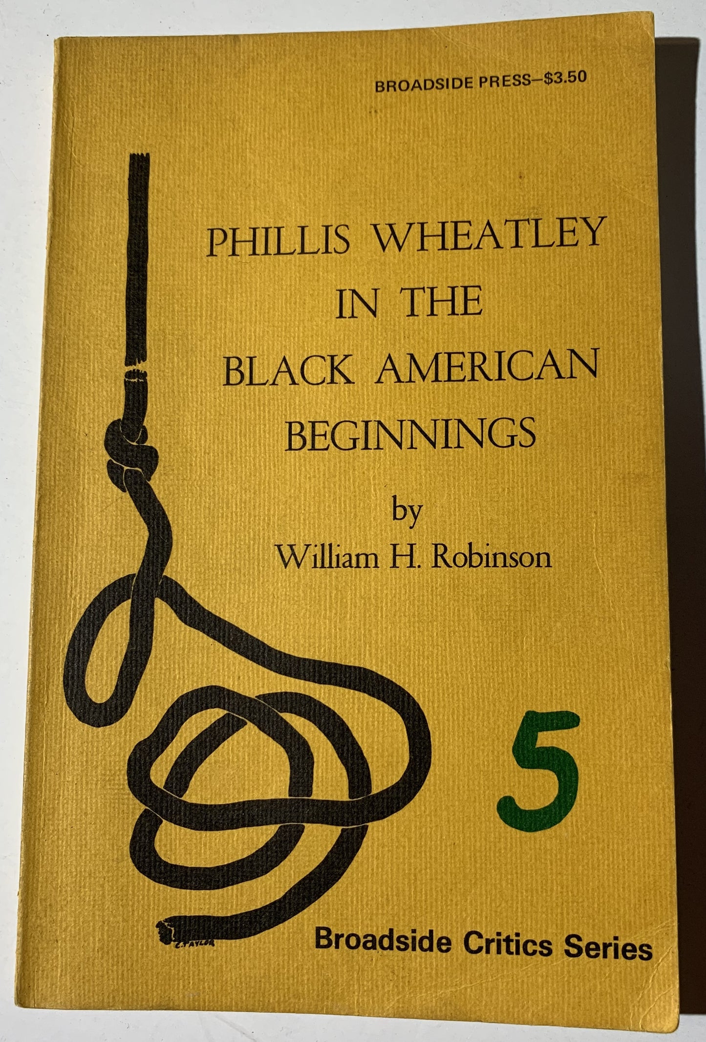 Phillis Wheatley in the Black American Beginnings