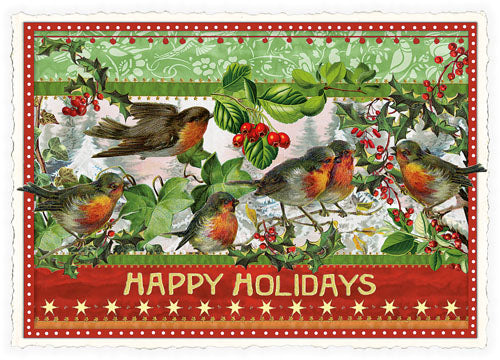 Xmas Birds Postcard