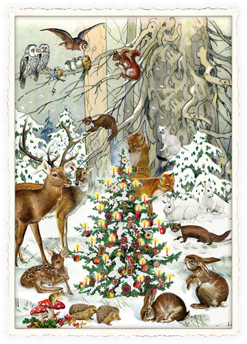 Winter Animals Postcard