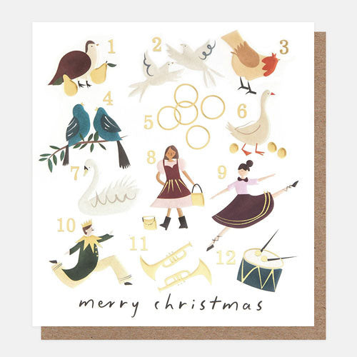12 Days Of Xmas Greeting Card