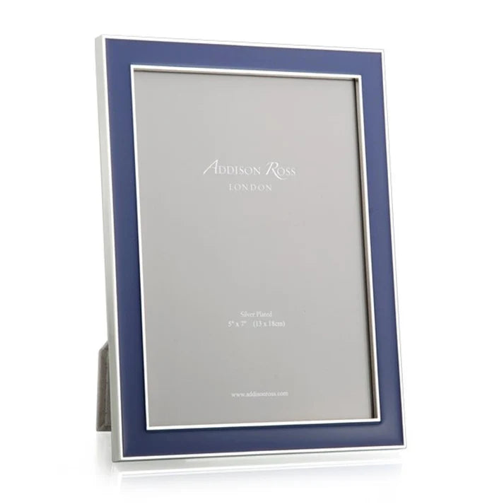 Navy Blue Enamel Picture Frame 5 x 7