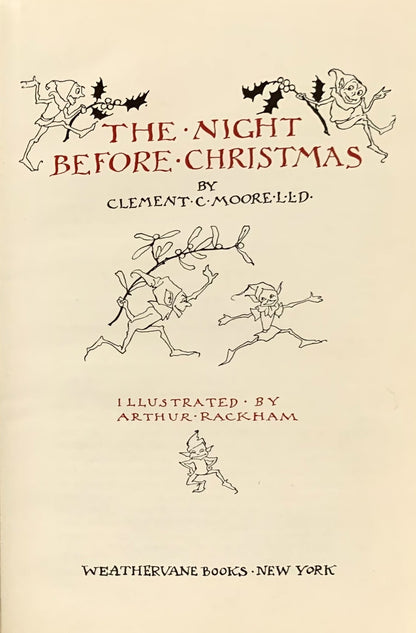 The Night Before Christmas illustrated by Arthur Rackham