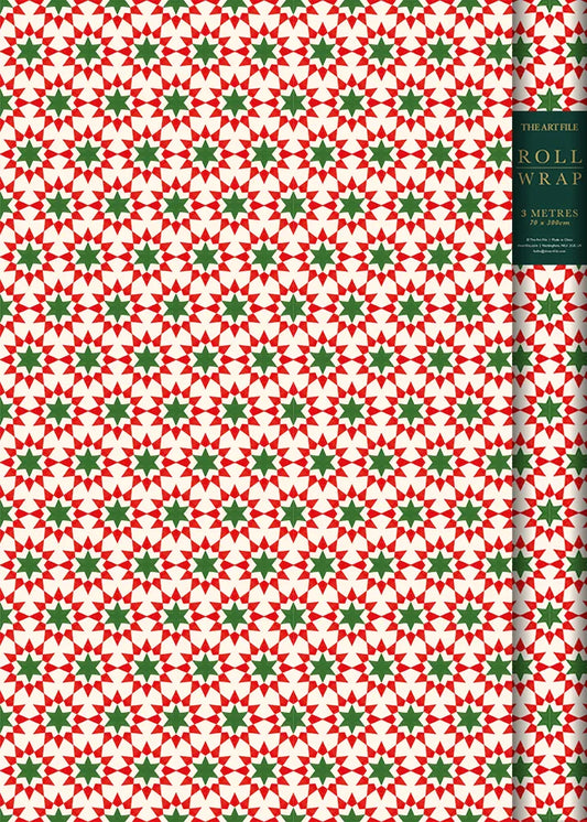 Geo Stars Roll Wrap